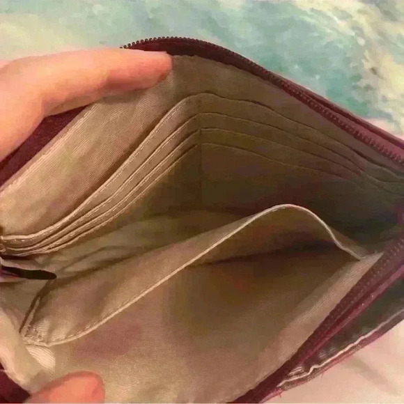 Coach Fuschia Signature Logo Wristlet - Picture 14 of 14